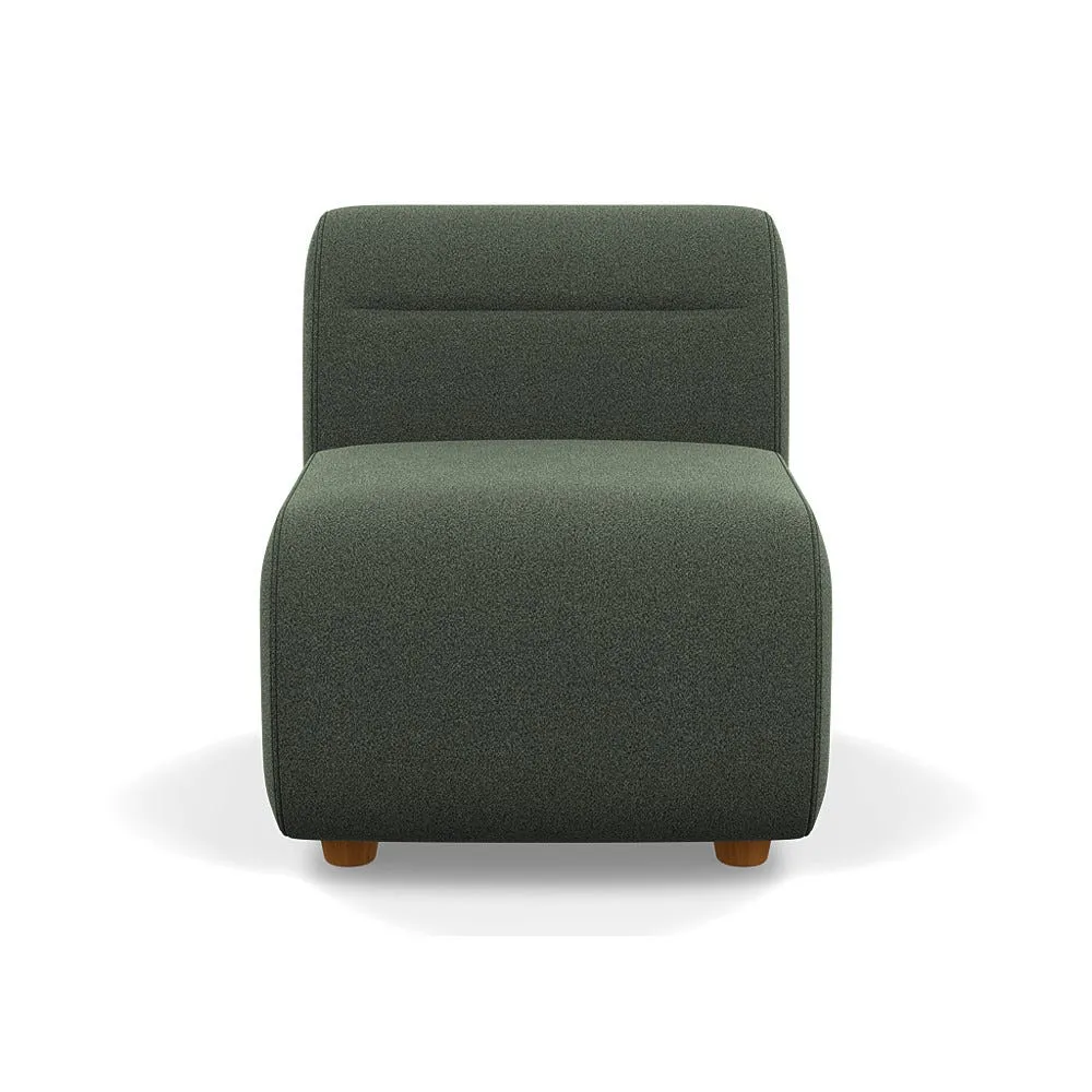 Heal's Lilli Small Single Module Boucle Fern Natural Beech Feet 1