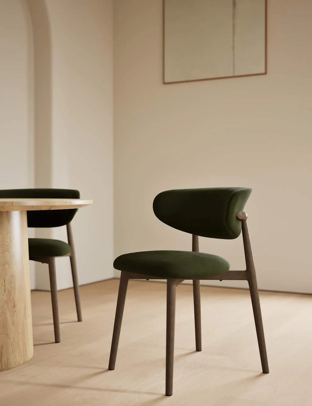 Gallery Direct Set of 2 Arc Dining Chairs Dark Green