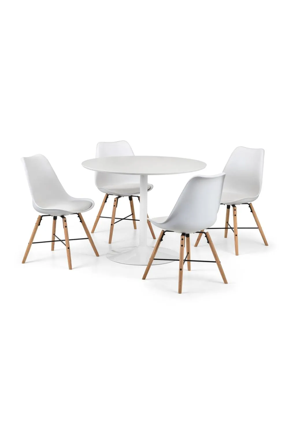Julian Bowen Kari Plastic Dining Chair (Set of 2) in White 6