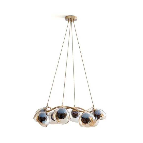Kira 8 Light Tortoiseshell Ceiling Light 6
