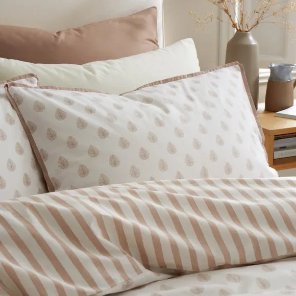 Emily Bond Jaipur Leaves 100% Cotton Duvet Cover & Pillowcase Set 5