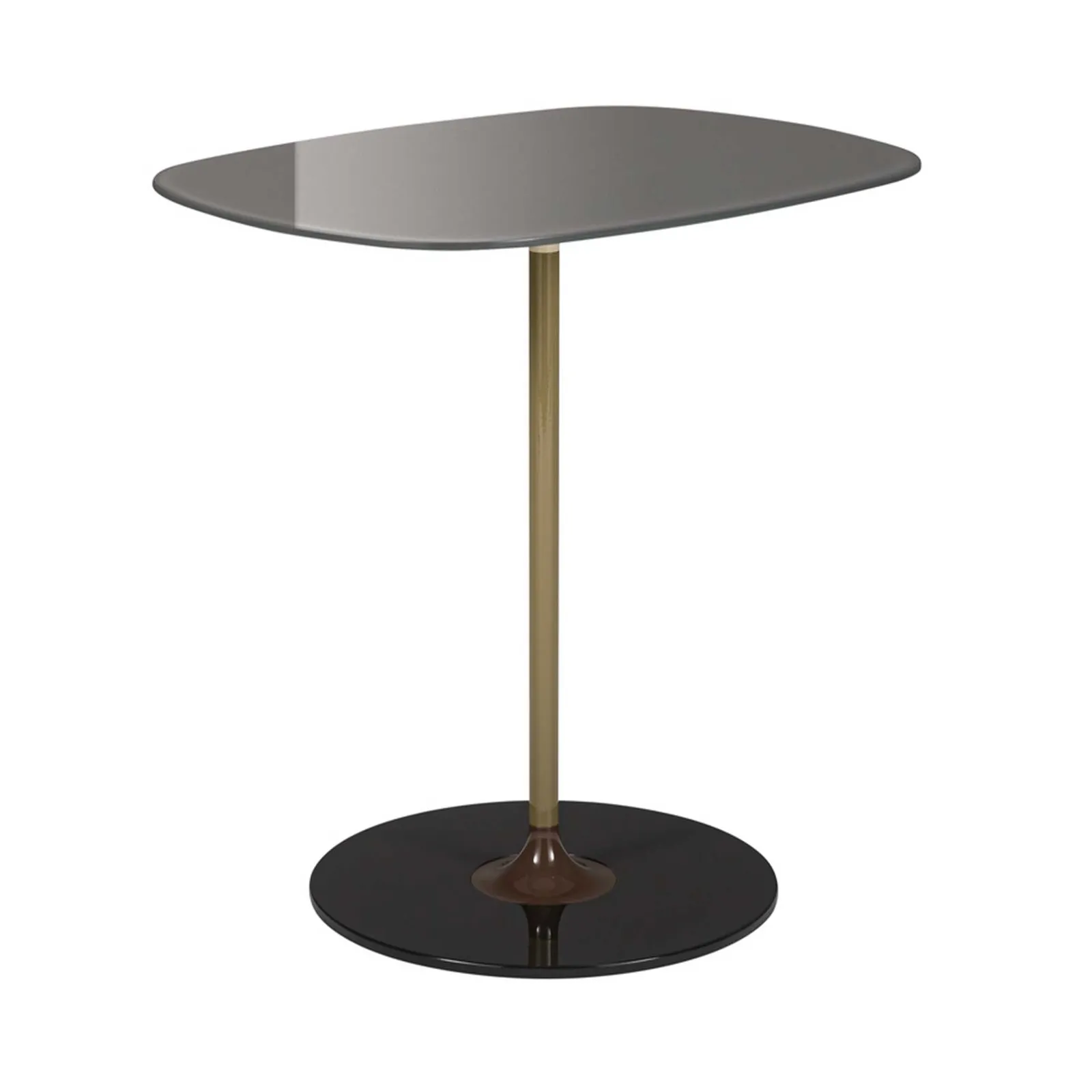 Kartell Thierry Side Table 33X50X50 Grey Glass | Barker & Stonehouse 3
