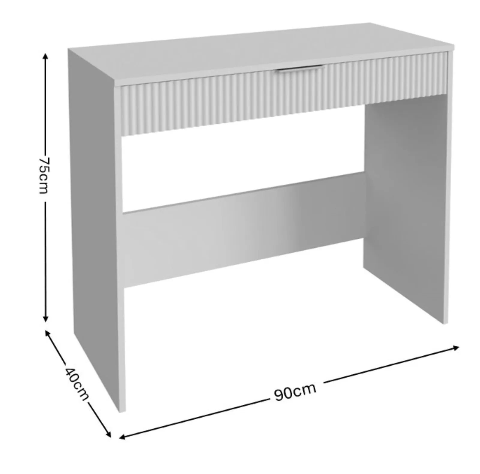 GFW Rankin Dressing Table Desk in White 6