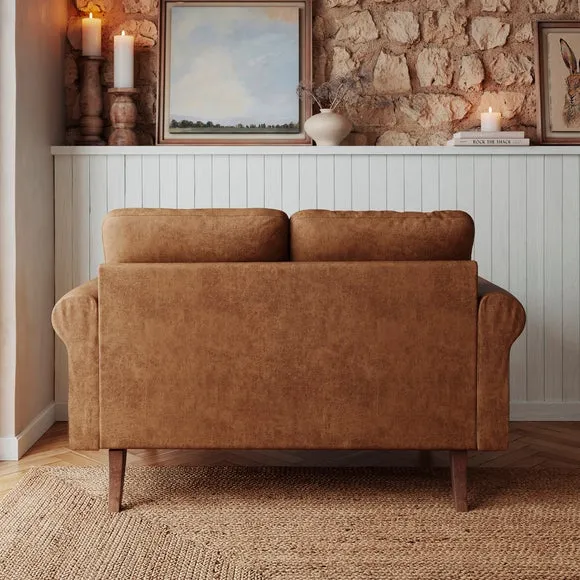 Maeve Compact Faux Leather 2 Seater Sofa 3