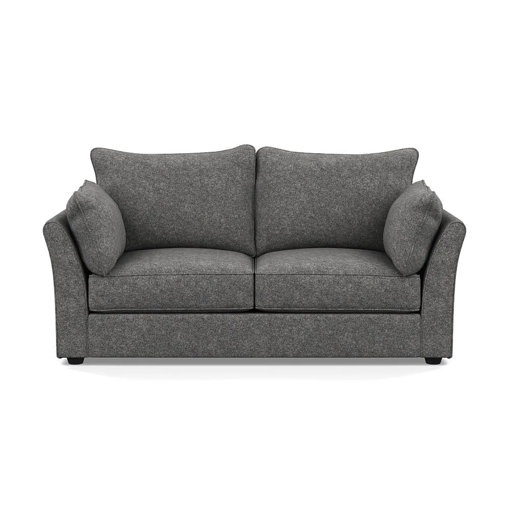 Heal's Tailor 3 Seater Sofa Melton Wool Shale Black Feet 1