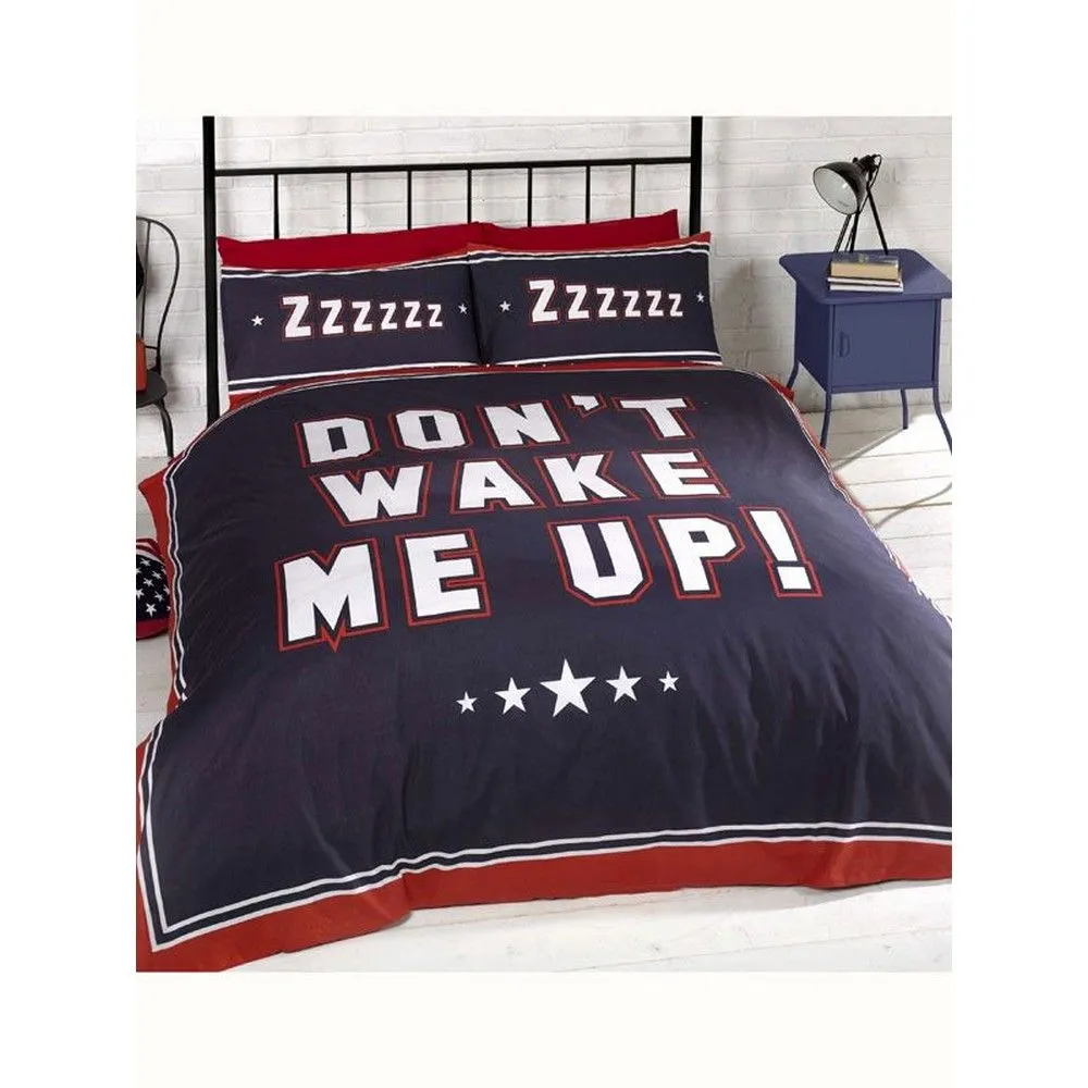 Catherine Lansfield Don´t Wake Me Up Duvet Cover Set in Red