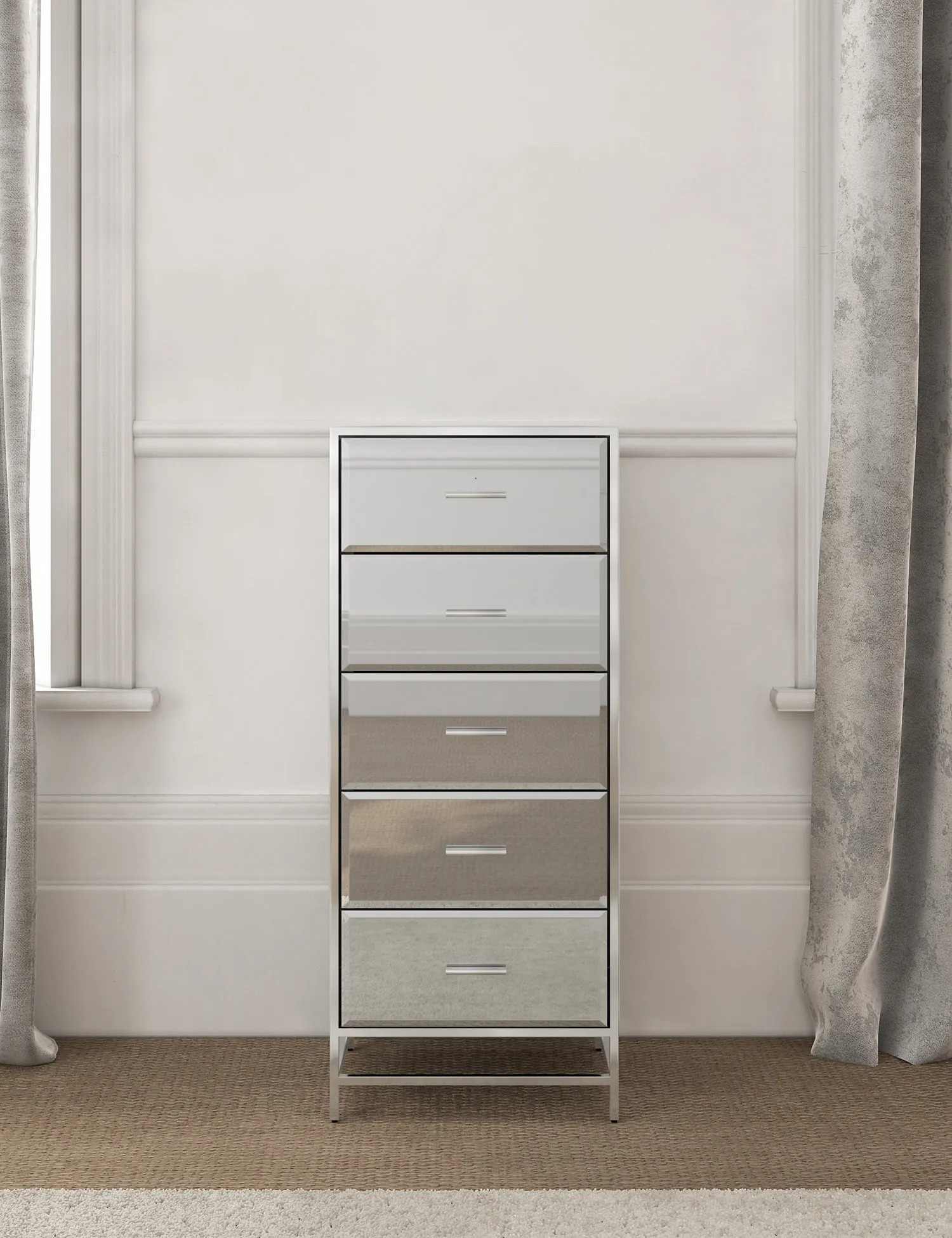 M&S Skylar Tall 5 Drawer Chest