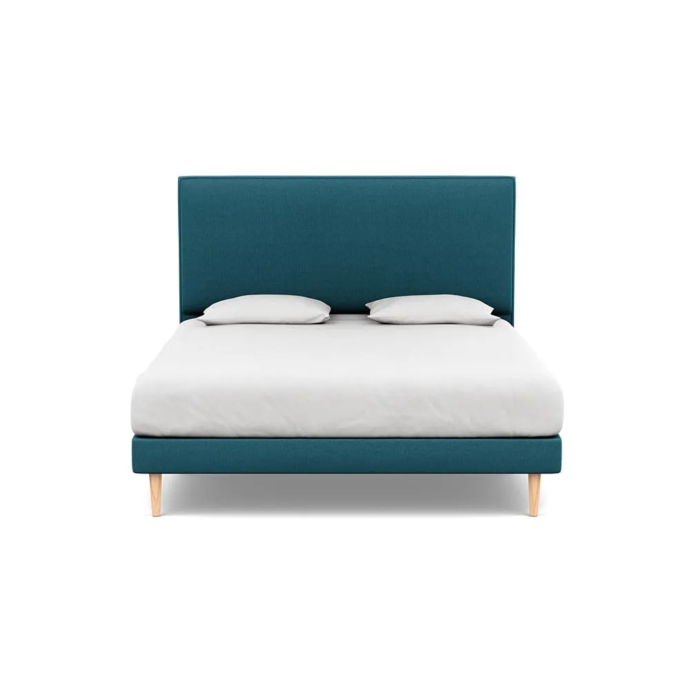 Heal's Shallow Divan Super King Brushed Cotton Cadet Light Stem