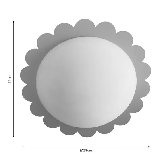 Remi Bathroom Flush Ceiling Light 5