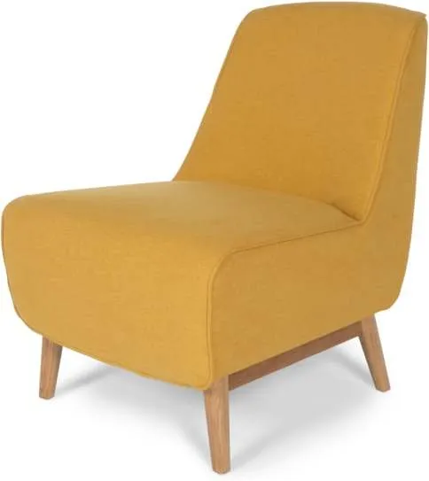 Leo Accent Chair, Yolk Yellow