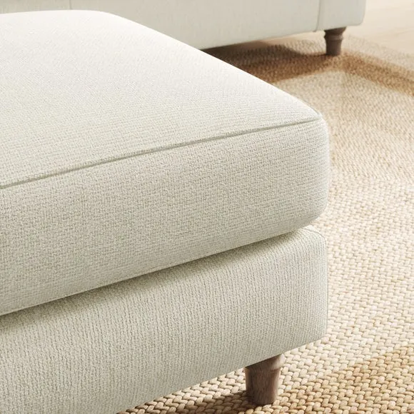 Flori Chunky Chenille Footstool 5
