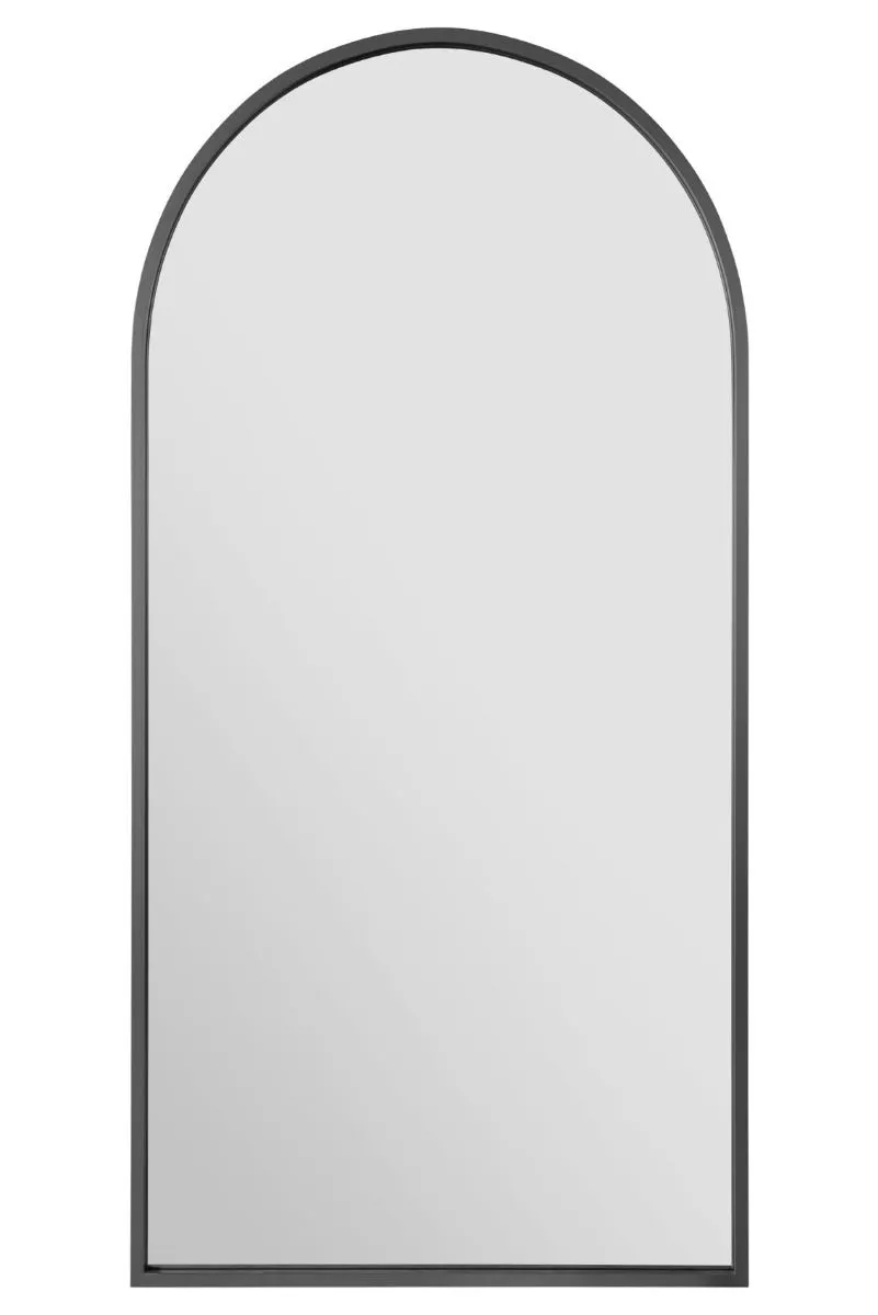MirrorOutlet Black Framed Arched Garden Wall Mirror 71" X 35" (180CM X 90CM) 4