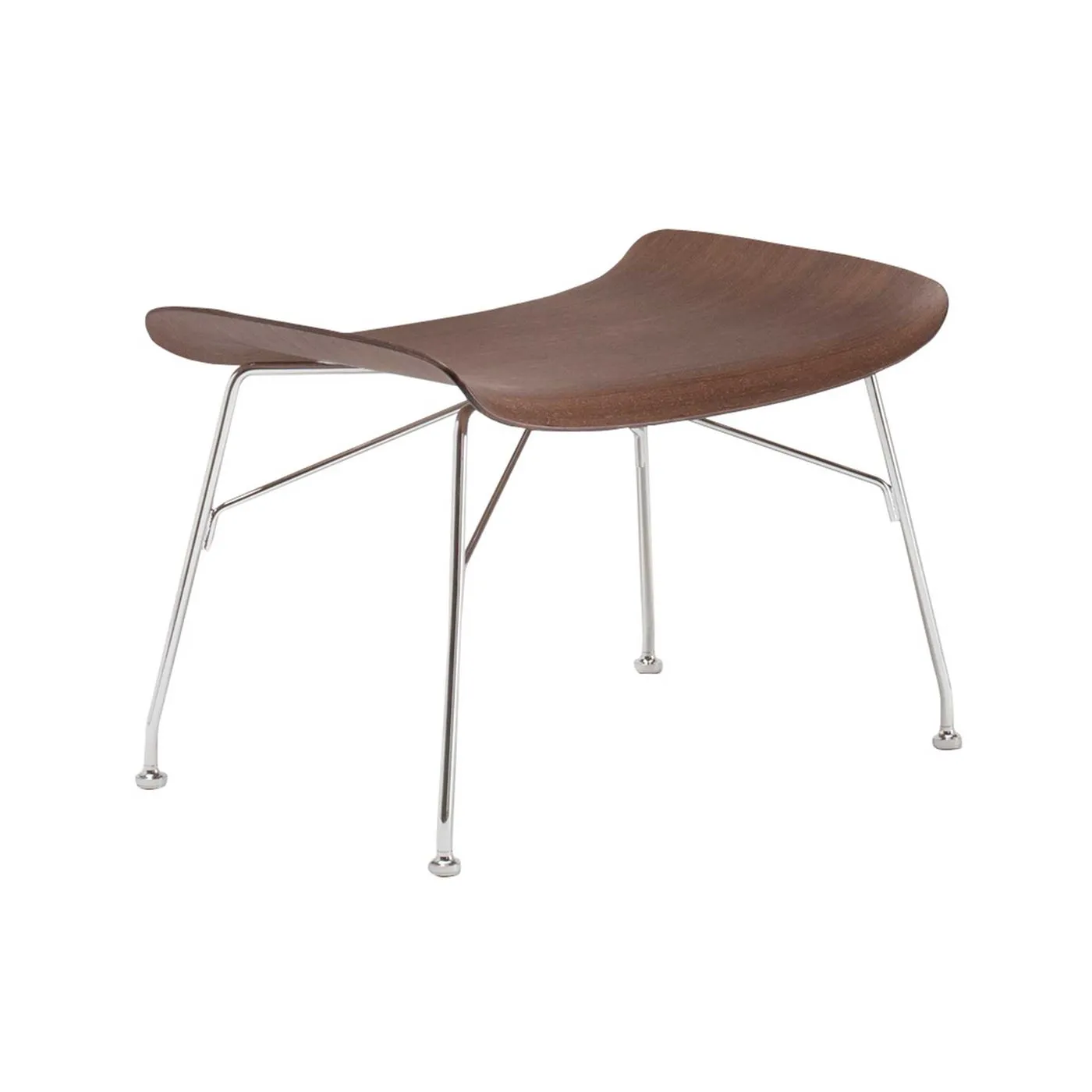 Kartell Smartwood Footstool, Dark Wood
