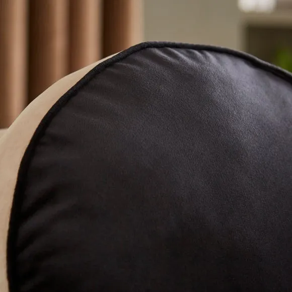 Luxe Velour Contrast Round Cushion 3