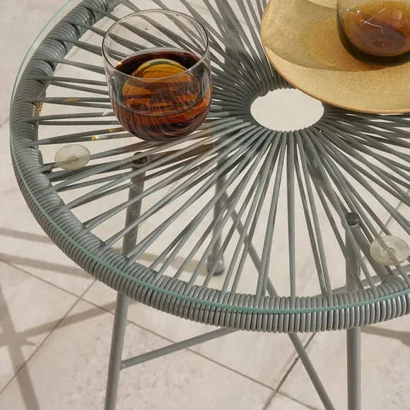 Monaco 2 Seater Egg Chair Bistro Set 3