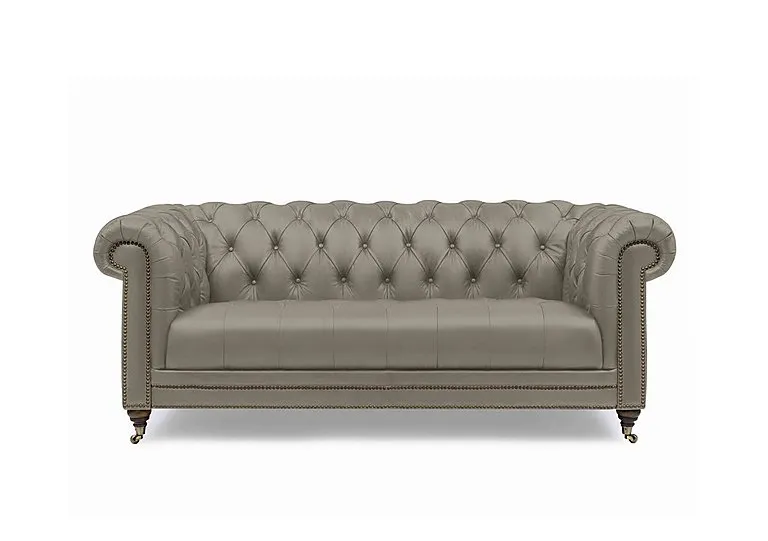 Walter 3 Seater Leather Chesterfield Sofa