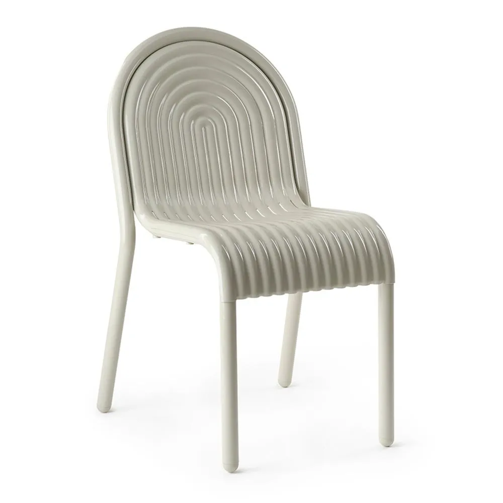 Tom Dixon Groove Outdoor Dining Chair Putty 2