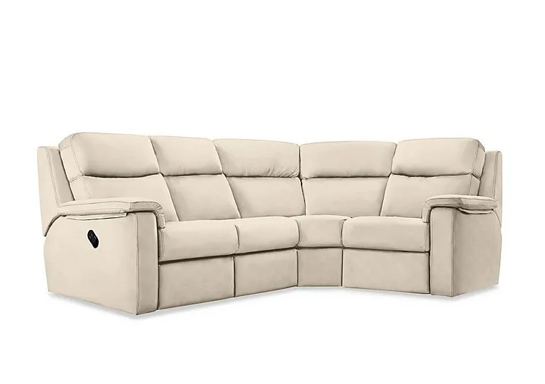 Thornbury Leather Manual Recliner Left Hand Facing Corner Sofa - Cambridge Stone