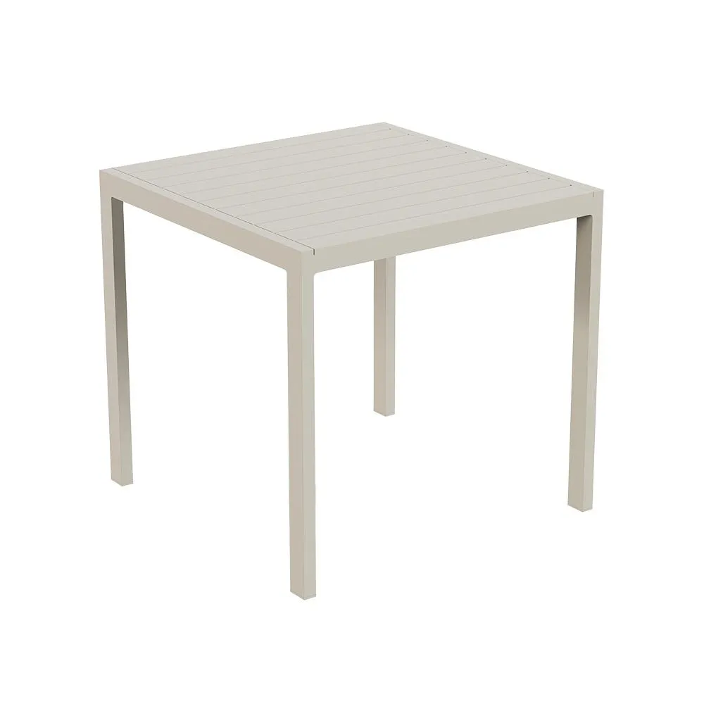 Case Eos Outdoor Square Dining Table Pebble Grey 2