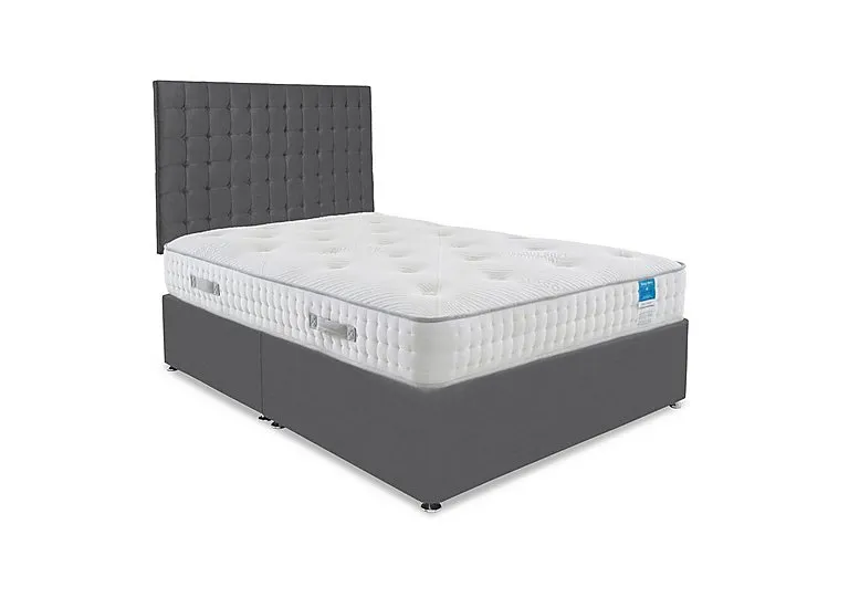 Ergo Deluxe Divan Set - King Size - Plush Dark Grey