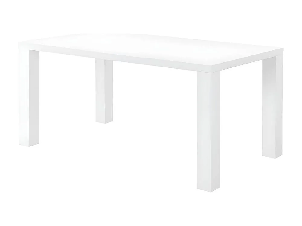 Vente-unique 6 - Seaterer Dining Table - White Lacquered MDF - MONICA 5