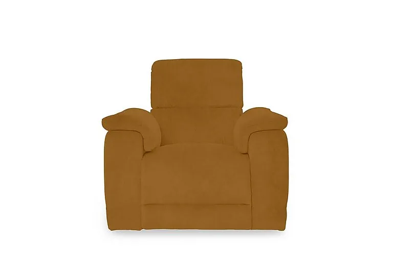 Genius Fabric Power Recliner Chair with Power Headrest - Opulence Saffron