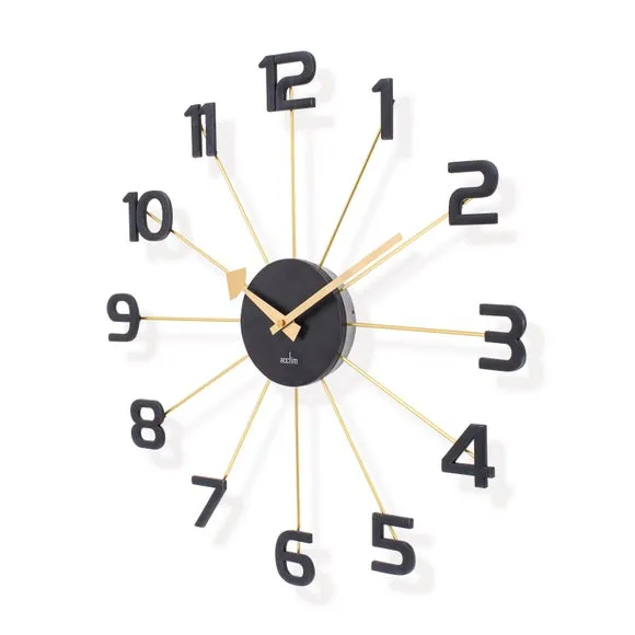 Acctim Astraea Large Quartz Wall Clock Gold 3