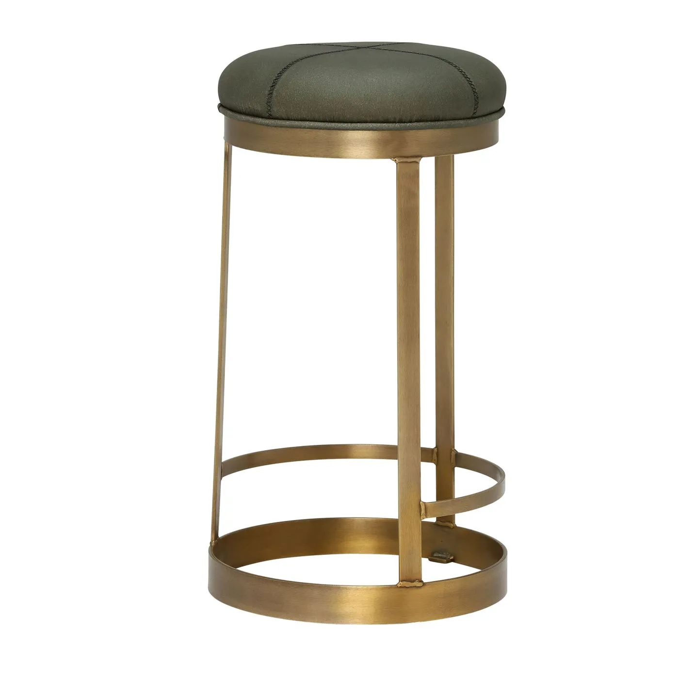 Vesper Barstool, Laguna Matt and Antique Brass