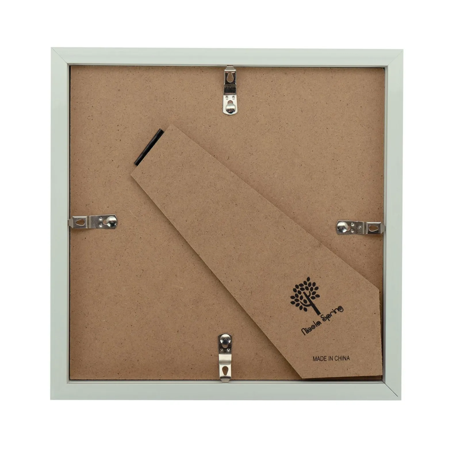 Nicola Spring 3D Box Photo Frames - 8 x 8" with 6 x 6" Mount - Grey Mount - Pack of 5 in White 5