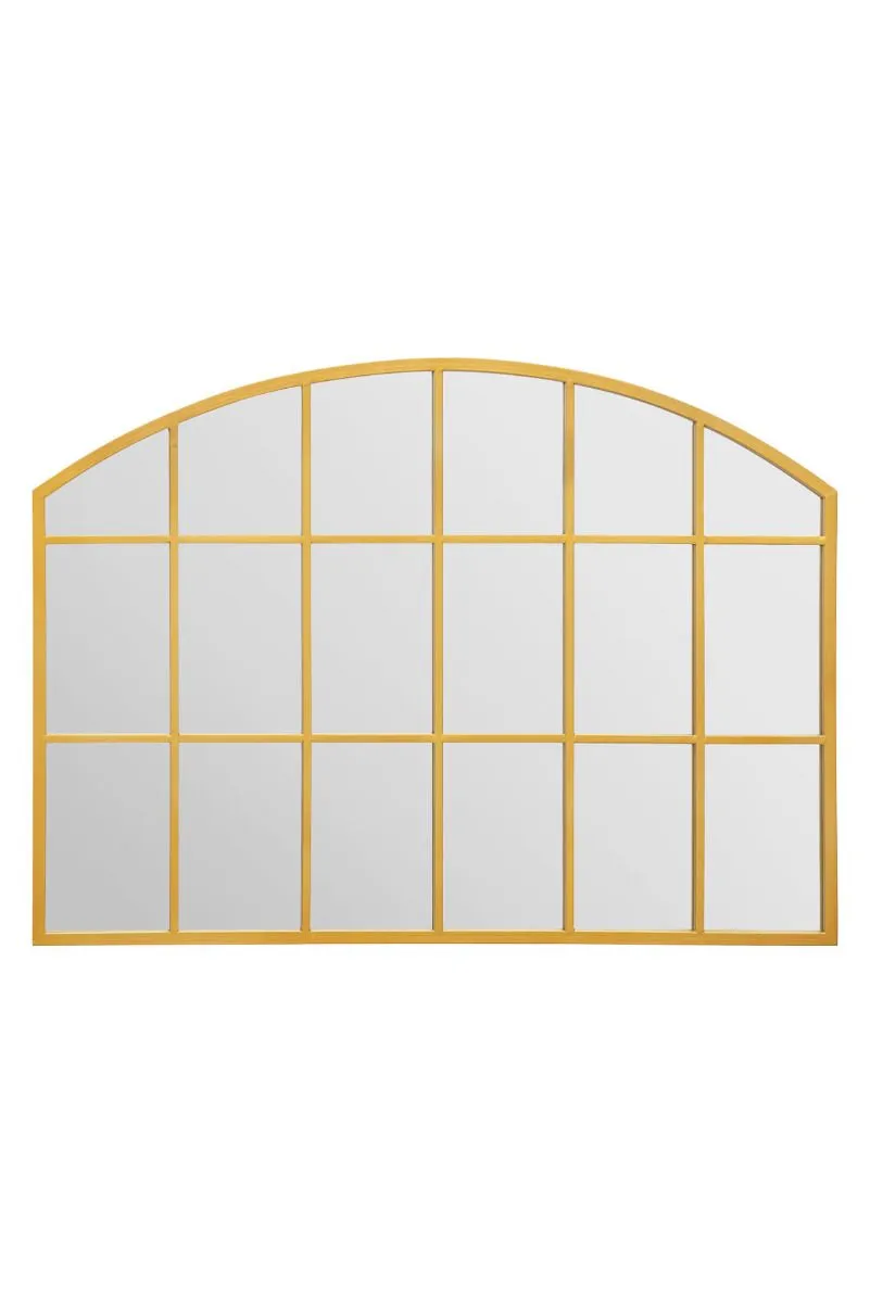 MirrorOutlet Gold Framed Arched Wall Over Mantle Mirror 35" X 26" (90CM X 65CM) 3