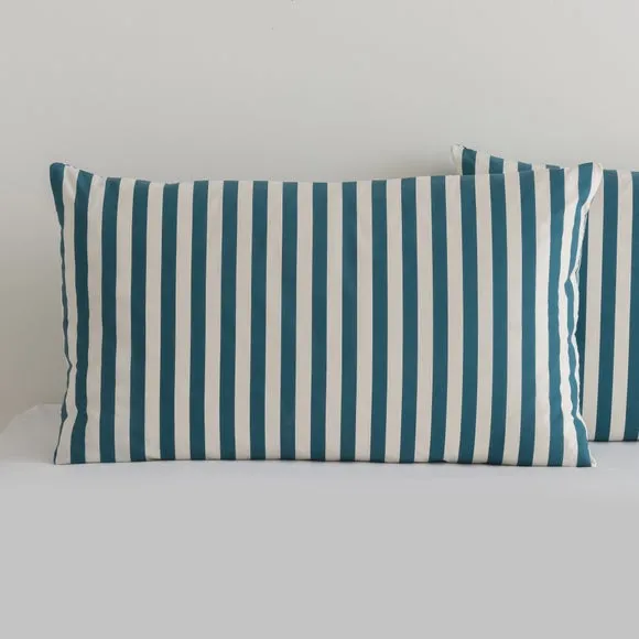 Durham Stripe 100% Cotton Duvet Cover and Pillowcase Set 2