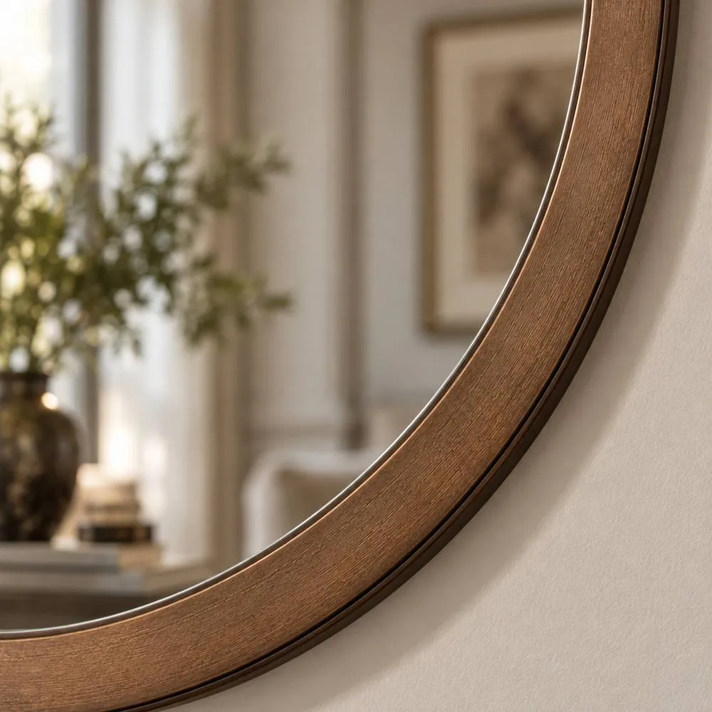 Yearn Mirrors Round wall mirror Bronze 50cm 4