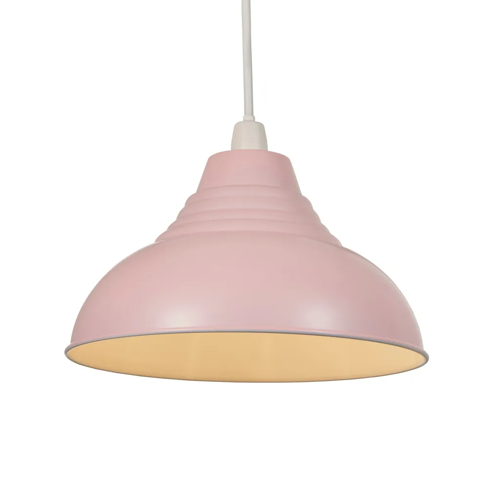 Glow Dome Easy Fit Ceiling Light Shade, Pink 1