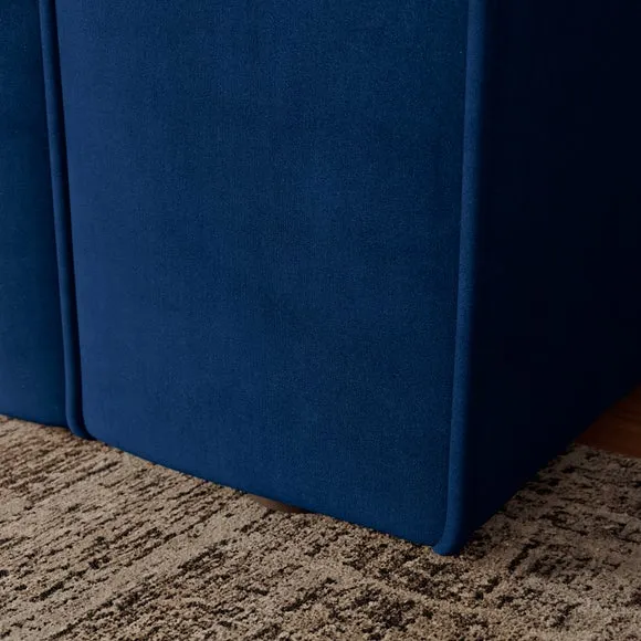 Abel Matte Velvet Corner Sofa 5