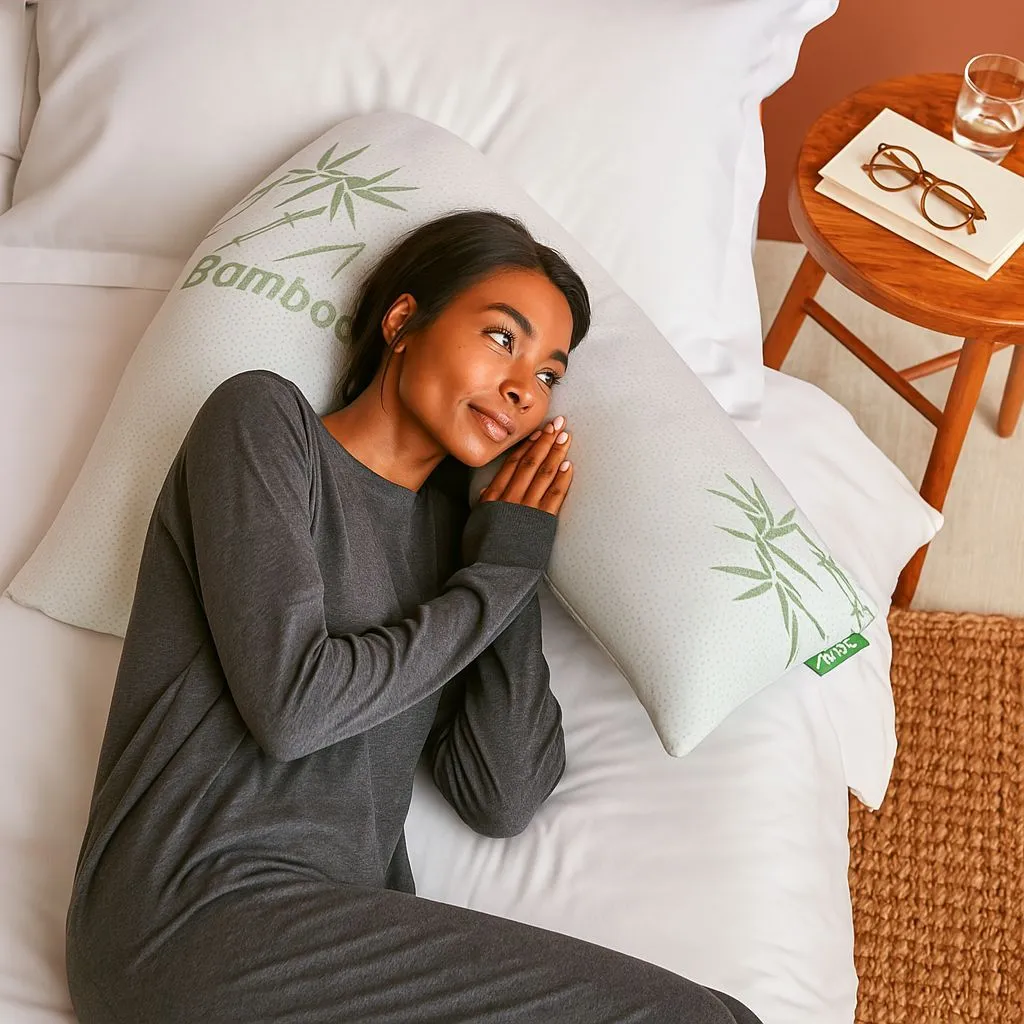 GAVENO CAVAILIA Bamboo V-Pillow in White 2