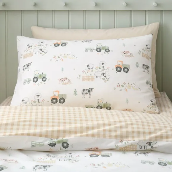 Farmyard Friends 100% Cotton Quilt Cover & Pillowcase Set 3