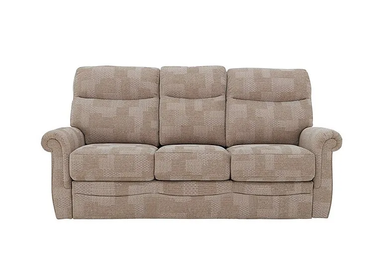 Avon 3 Seater Fabric Sofa - No Recliner - Faro Sand