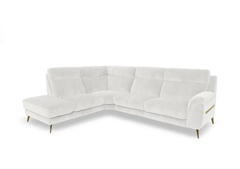Eclipse Fabric Left Hand Facing Corner Sofa with Chaise End Storage