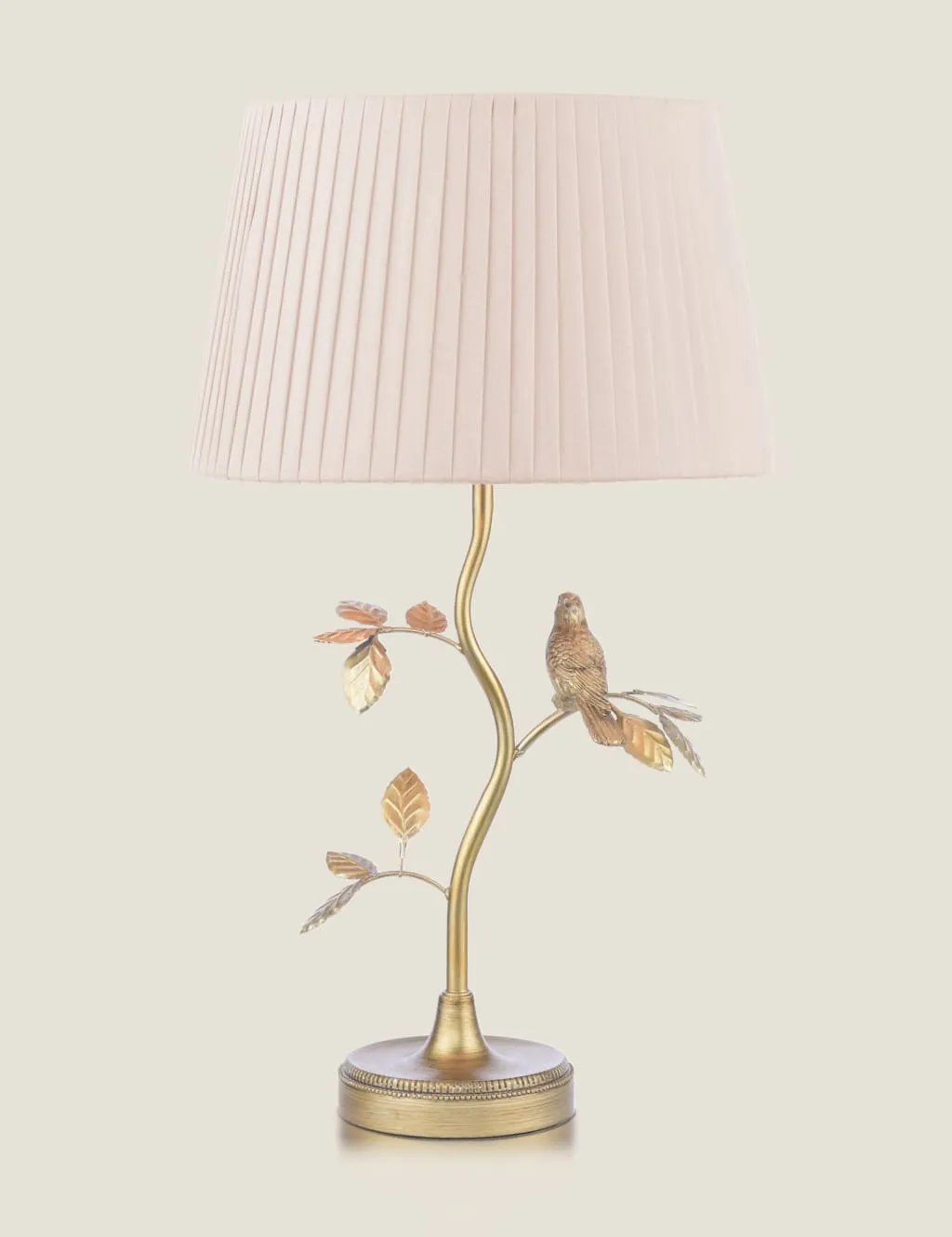 Laura Ashley Egelton Metal Bird Table Lamp Antique Brass