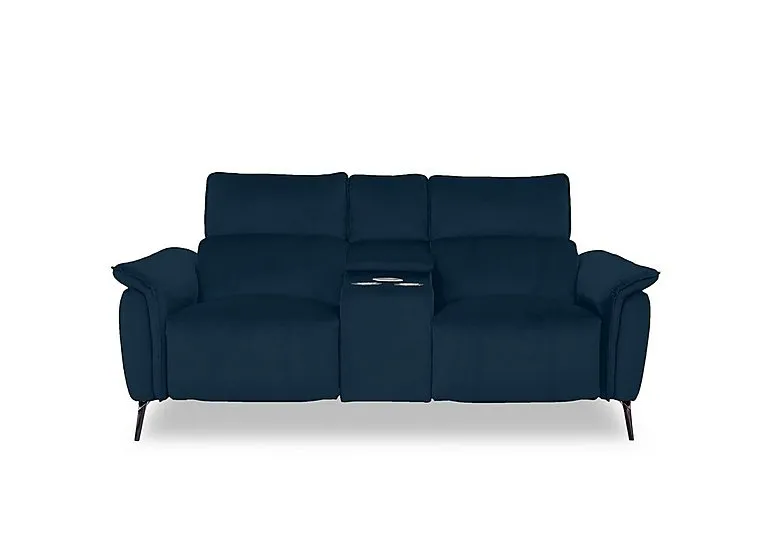 Jude Fabric 2 Seater Power Recliner Sofa with Smart Console, Power Headrests, Power Lumbar and Heated Seats - Opulence Royal