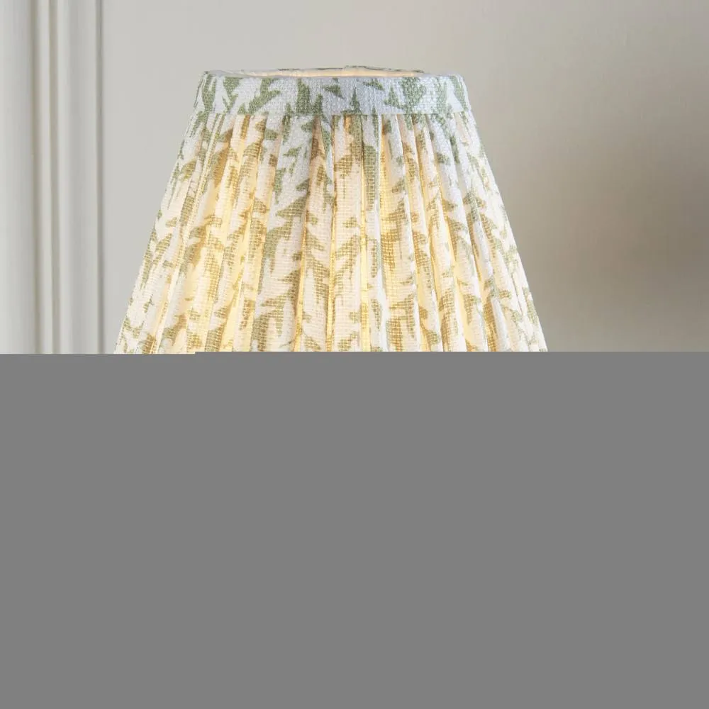 Netlighting Dahlia Curve & Leaf 16cm Wall Lamp Antique Brass Herb Garden Green in Gold 5