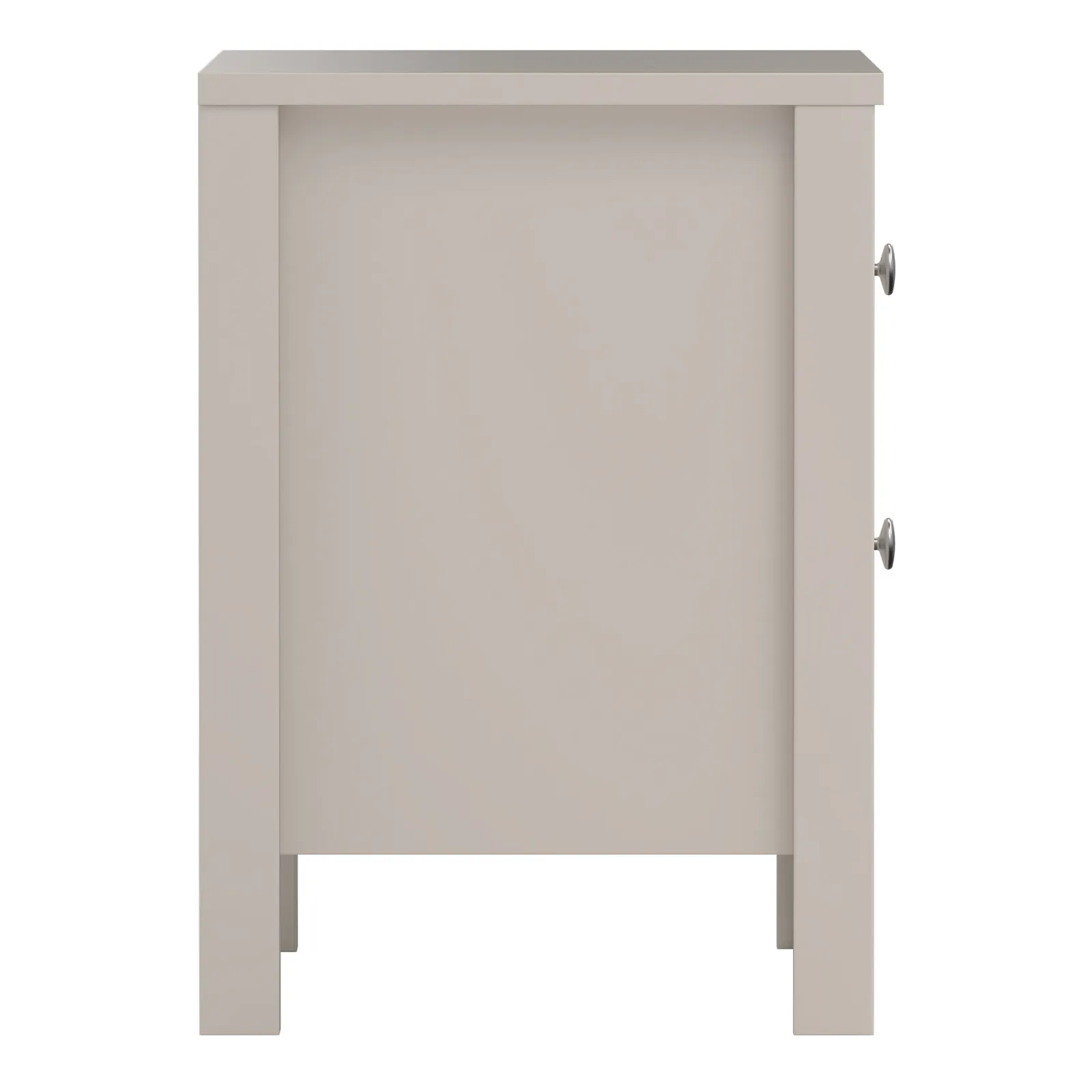 Furniture To Go Madrid Bedside Table 2 Drawers in Cashmere in Beige 4