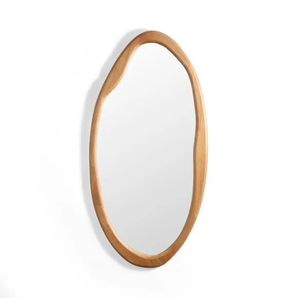 Pebble Wood Wall Mirror 3