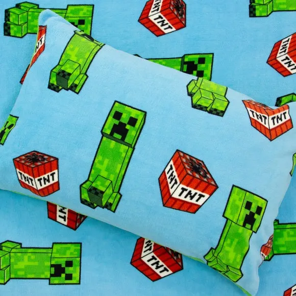 Minecraft Fleece Duvet Cover & Pillowcase Set 2