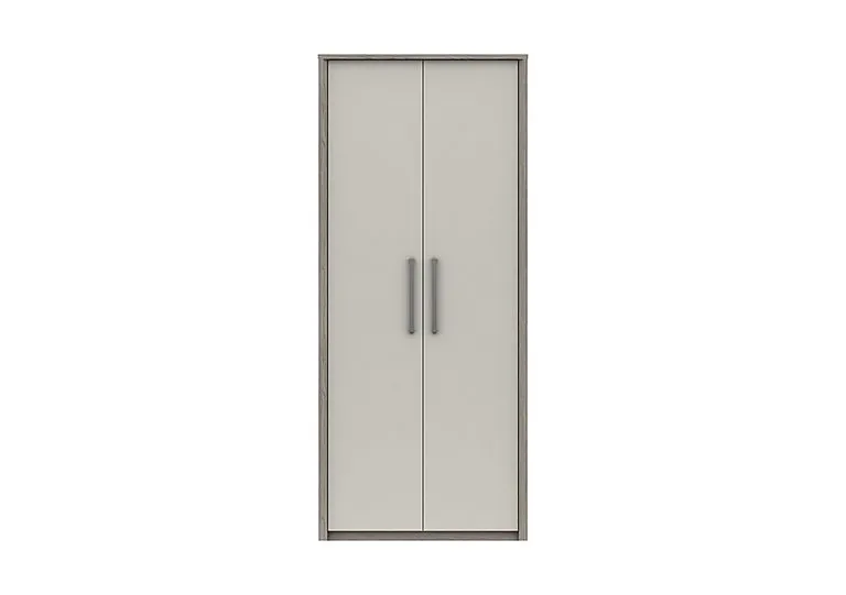 Euston 2 Door Tall Wardrobe - Grey