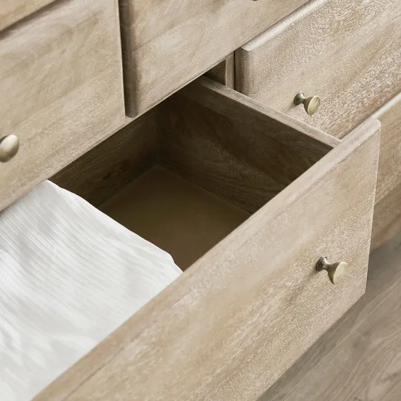 Giselle 7 Drawer Chest, Mango Wood 3