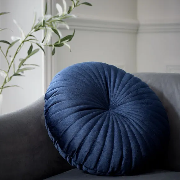 Catherine Lansfield Stitch Detail Round Cushion 1