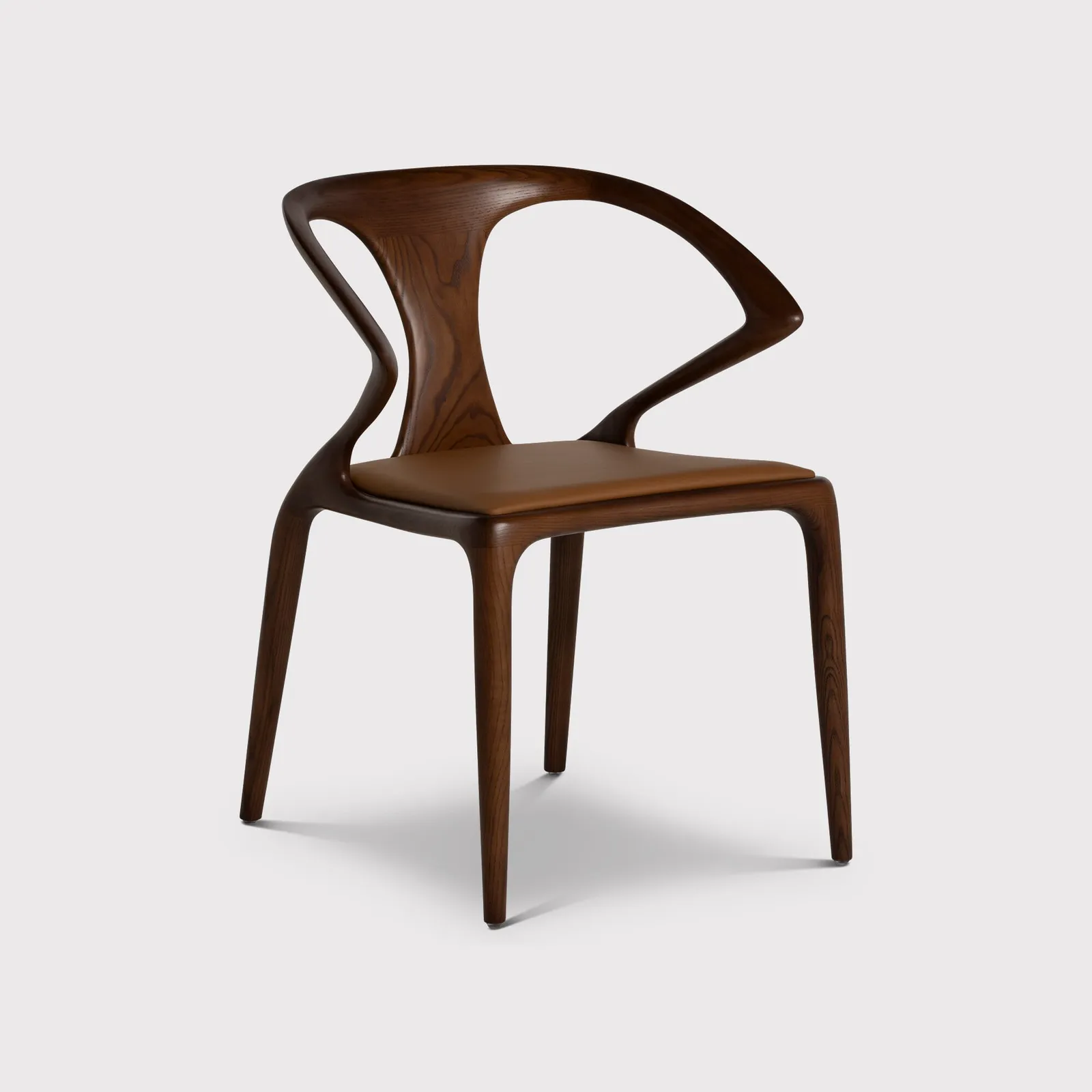 Tiree Dining Chair, Brown Leather | Barker & Stonehouse 2