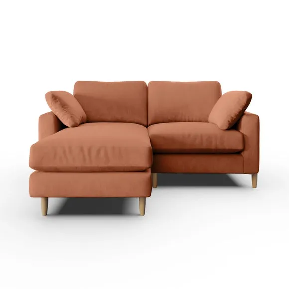Apollo Vintage Velvet Corner Chaise Sofa 6