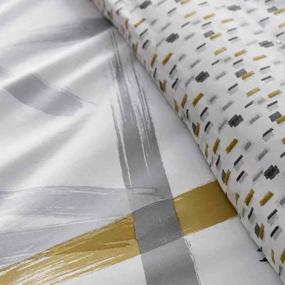 Appletree Leda Abstract Print Reversible 100% Cotton Duvet Cover and Pillowcase Set 3